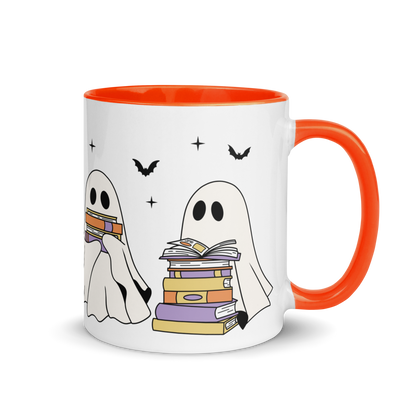 Bookish Ghosts Halloween Color Mug