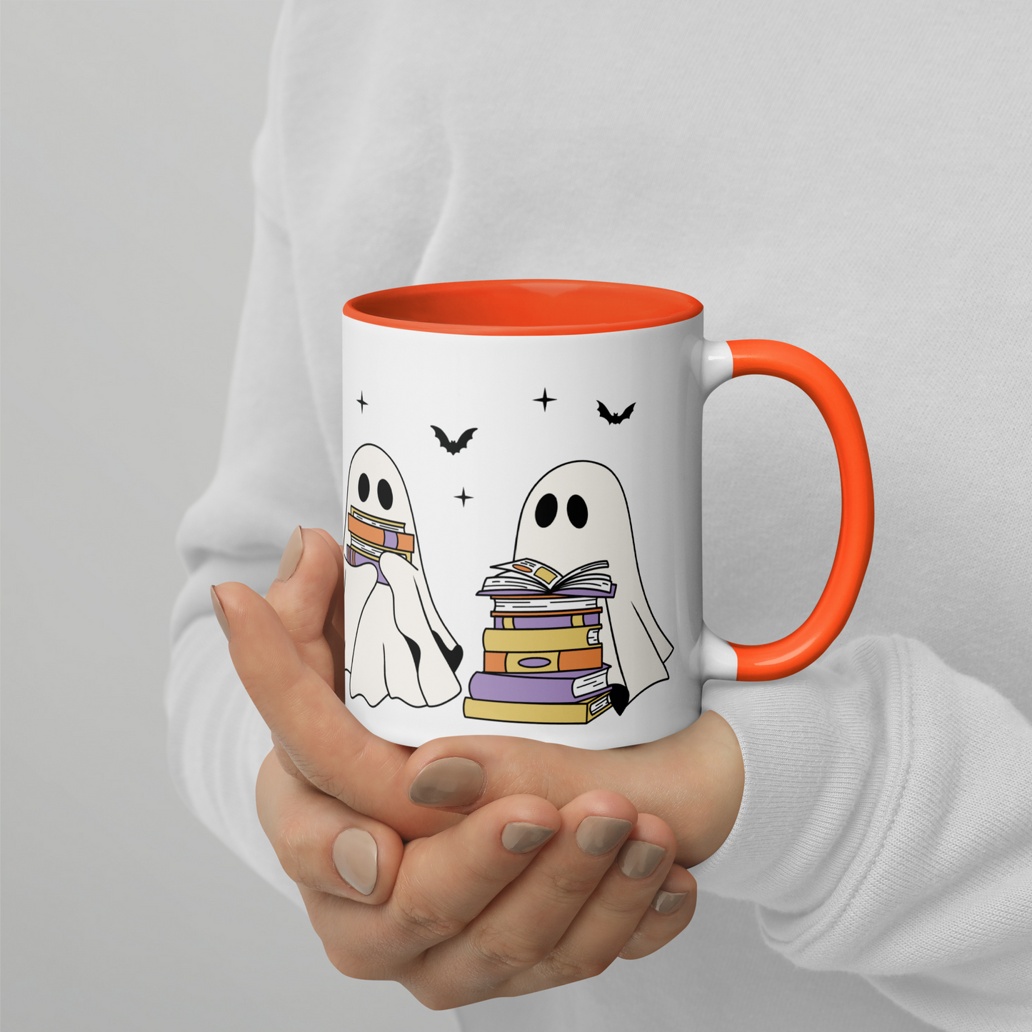 Bookish Ghosts Halloween Color Mug