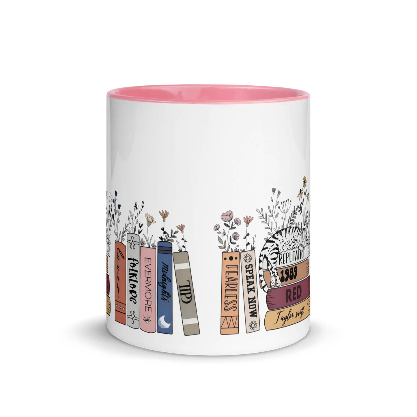 Taylor All Eras Books Cat Color Mug