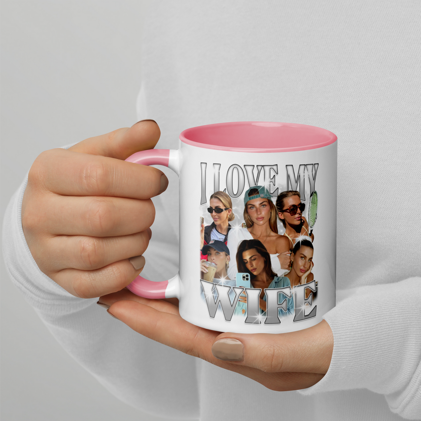 CUSTOM I Love My Wife Photo Bootleg Mug