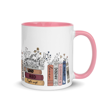 Taylor All Eras Books Cat Color Mug