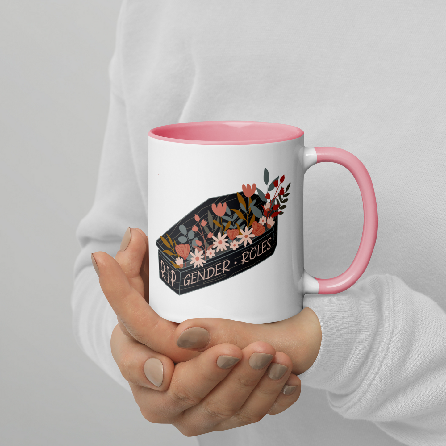 RIP Gender Roles Feminist Color Mug