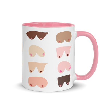 Boobies Illustration Color Mug