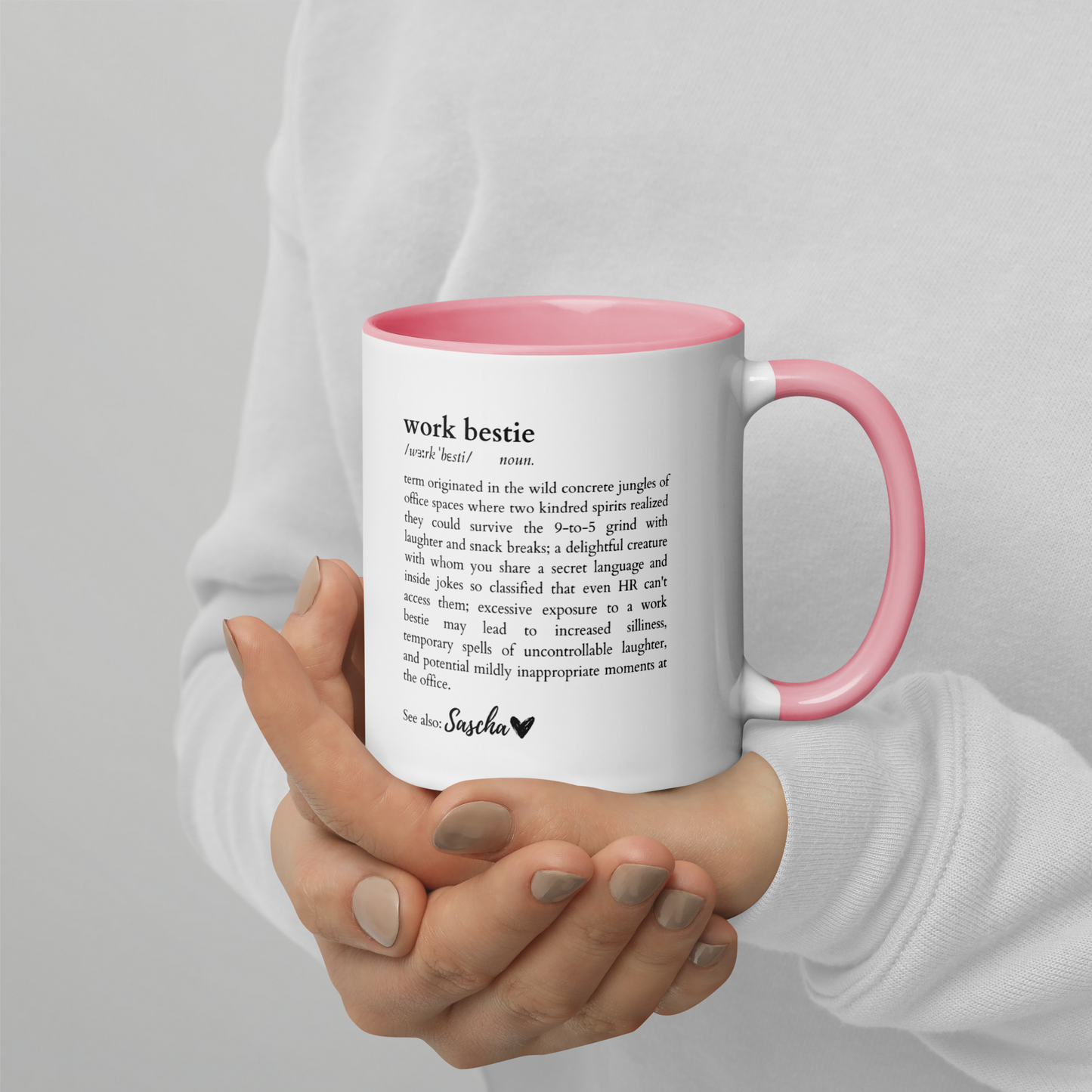 CUSTOM Work Bestie Dictionary Color Mug