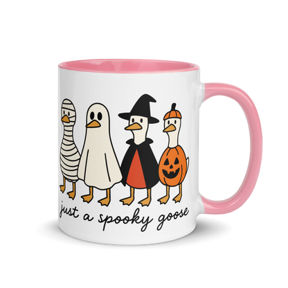 Just a Spooky Goose Halloween Color Mug