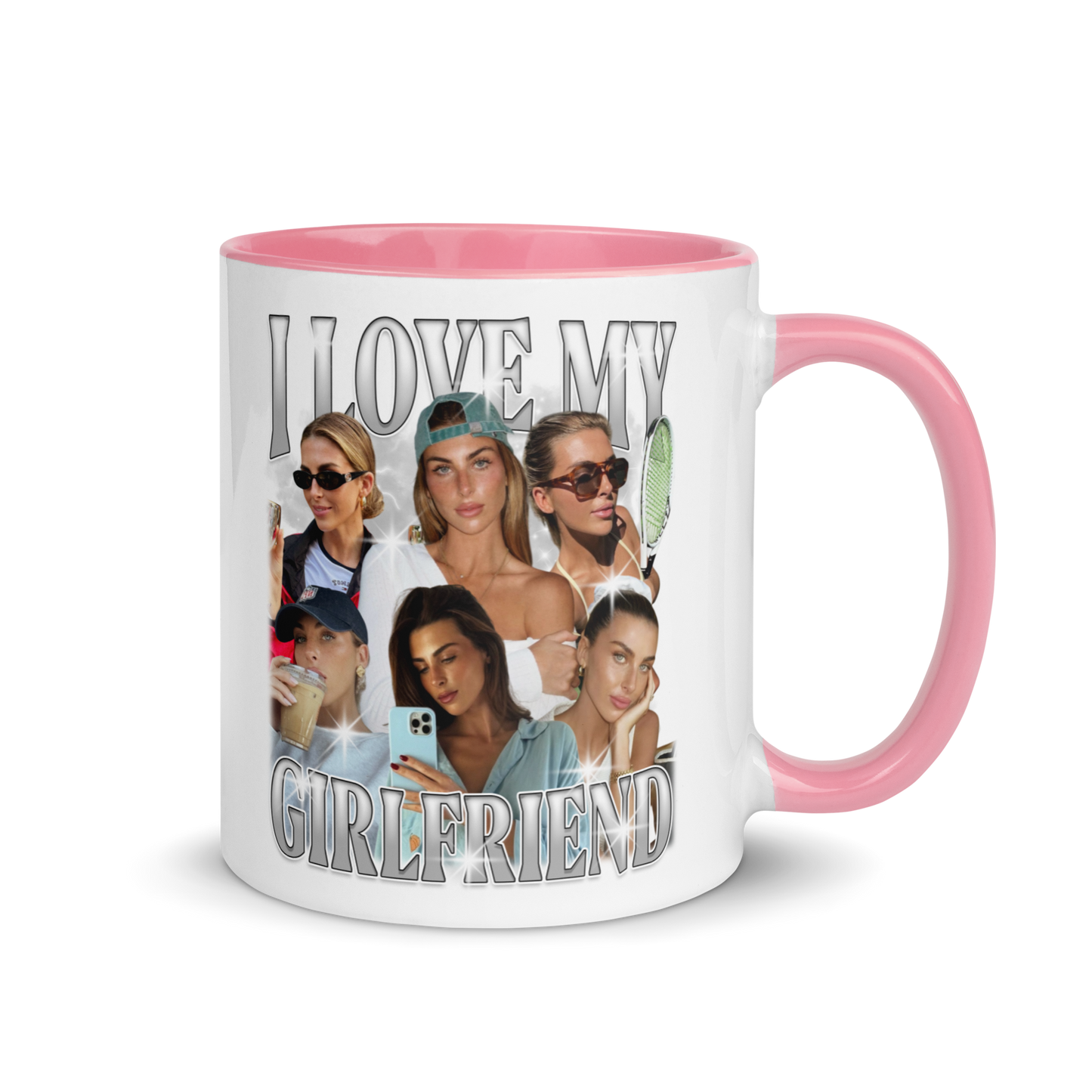 CUSTOM I Love My Girlfriend Photo Bootleg Mug