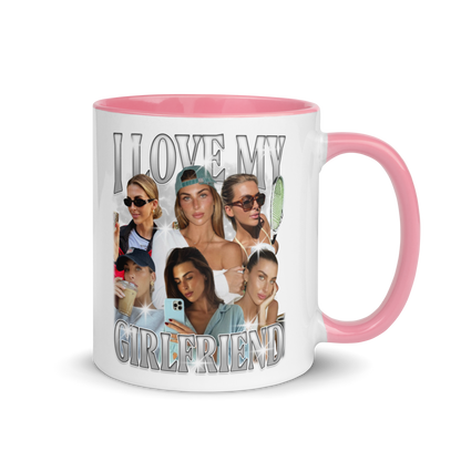 CUSTOM I Love My Girlfriend Photo Bootleg Mug