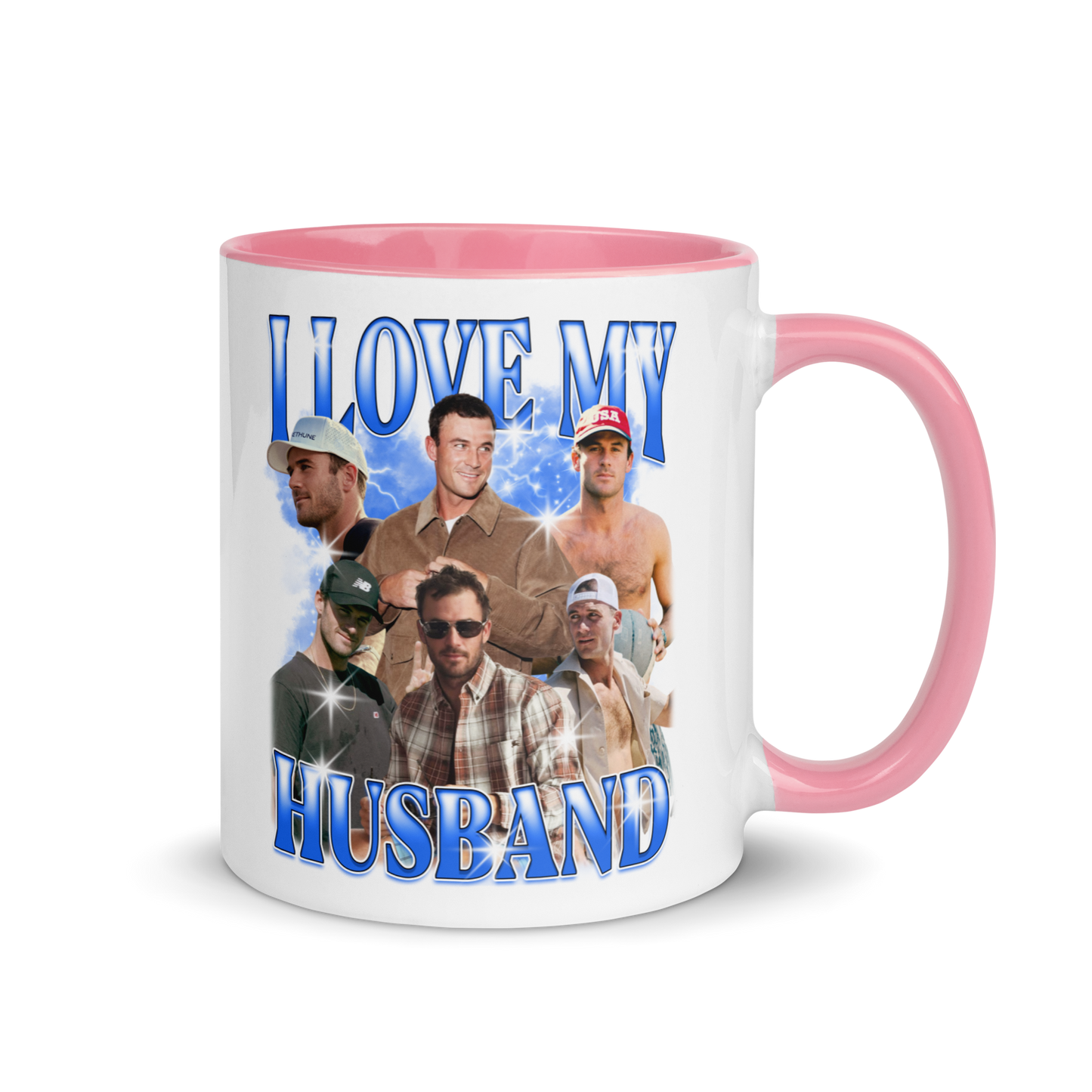 CUSTOM I Love My Husband Photo Bootleg Mug