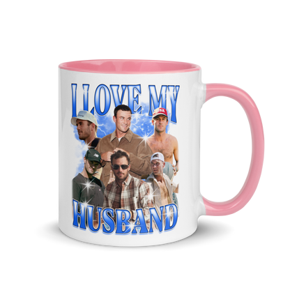 CUSTOM I Love My Husband Photo Bootleg Mug