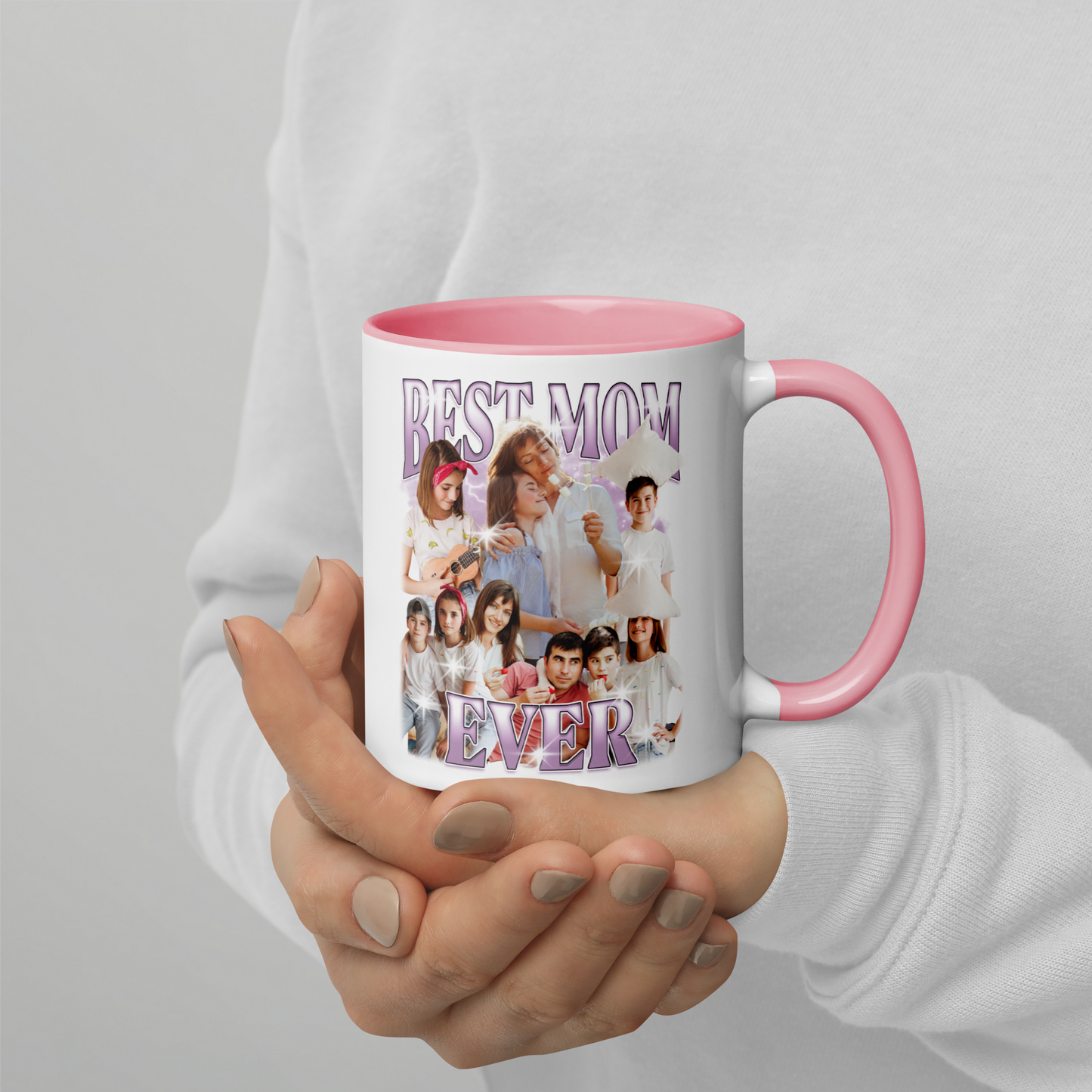 CUSTOM Best Mom Ever Photo Bootleg Mug