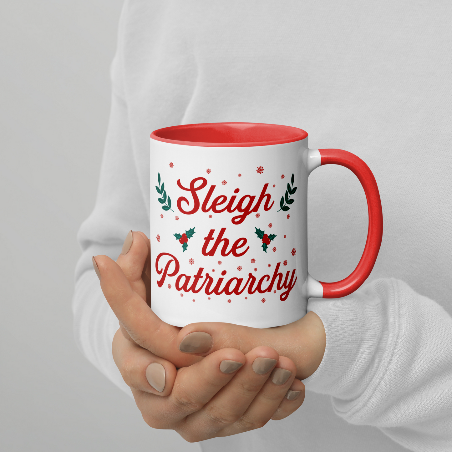 Sleigh the Patriarchy Christmas Color Mug