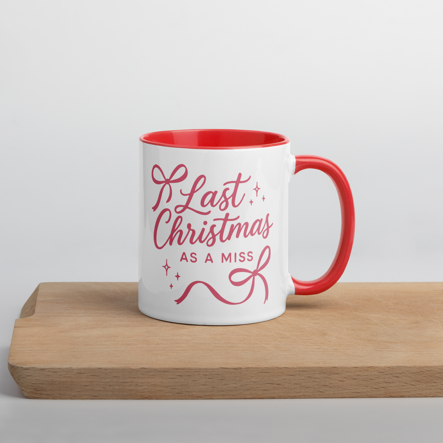 Last Christmas as a Miss Bride Color Mug