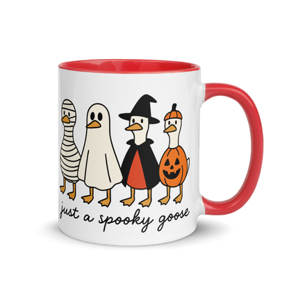 Just a Spooky Goose Halloween Color Mug