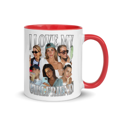 CUSTOM I Love My Girlfriend Photo Bootleg Mug