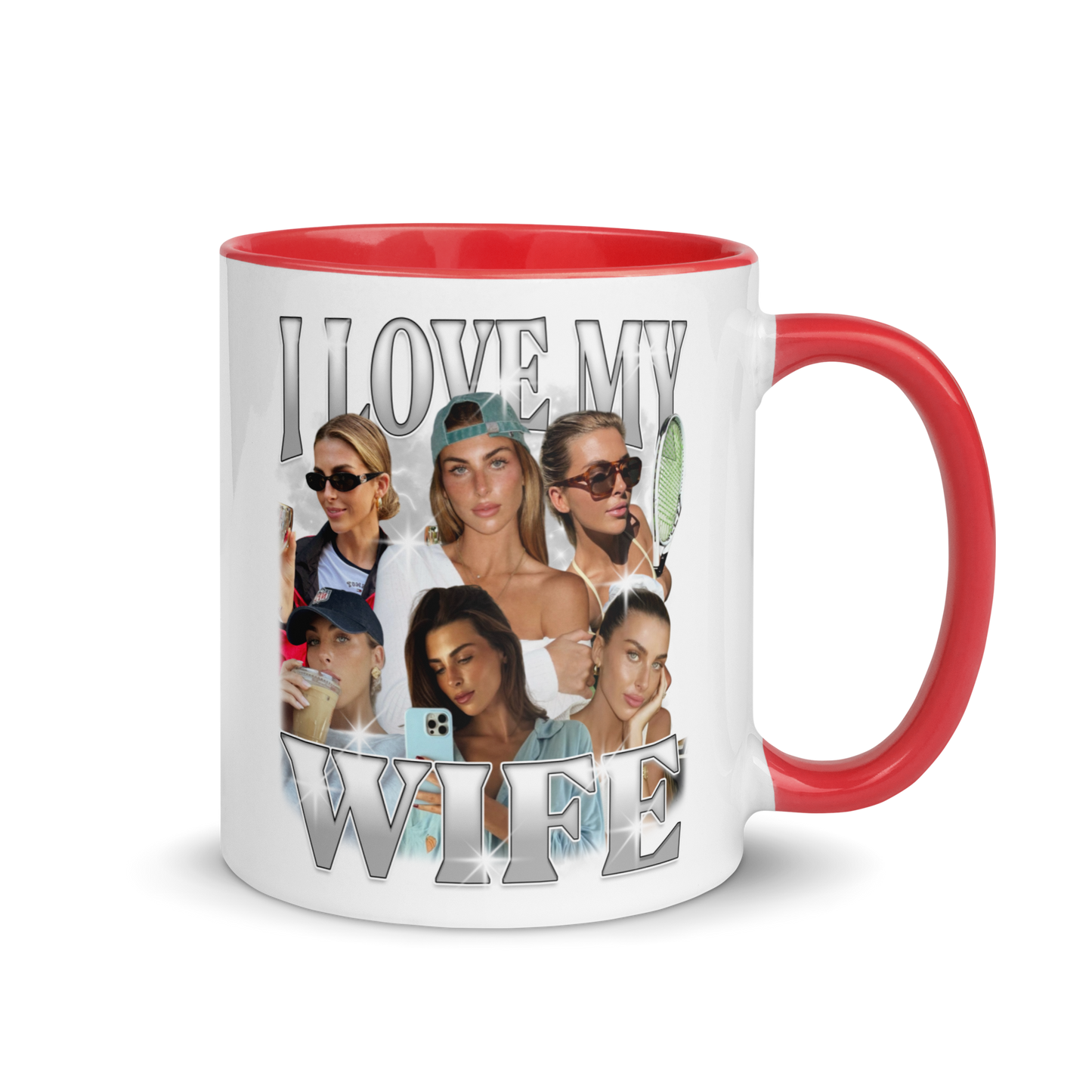 CUSTOM I Love My Wife Photo Bootleg Mug