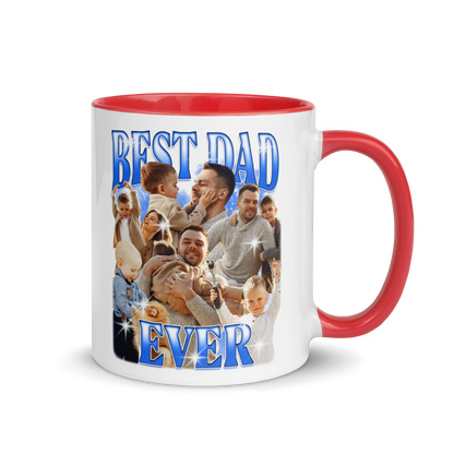 CUSTOM Best Dad Ever Photo Bootleg Mug