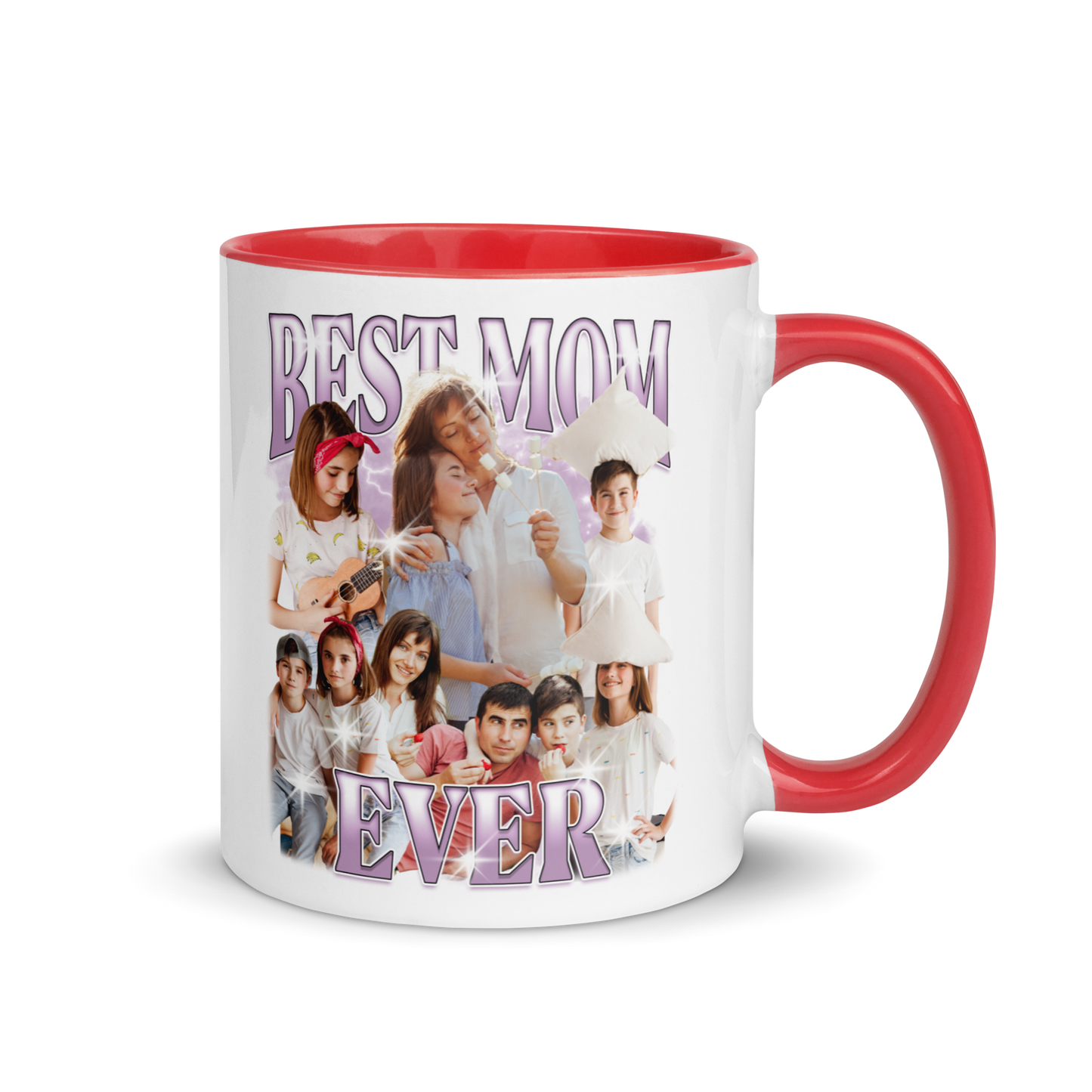 CUSTOM Best Mom Ever Photo Bootleg Mug