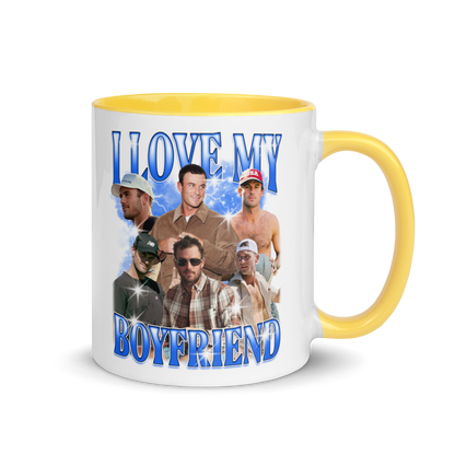 CUSTOM I Love My Boyfriend Photo Bootleg Mug
