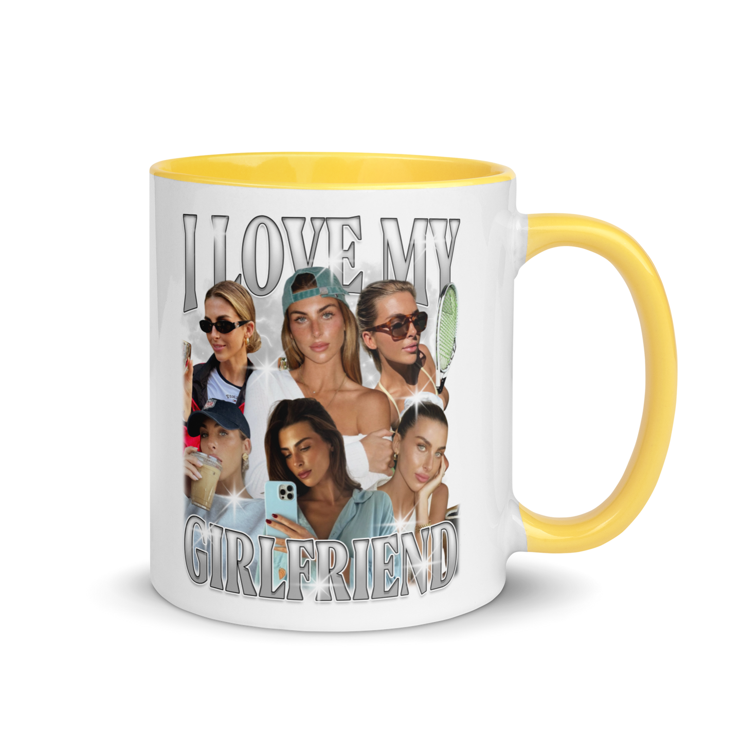 CUSTOM I Love My Girlfriend Photo Bootleg Mug