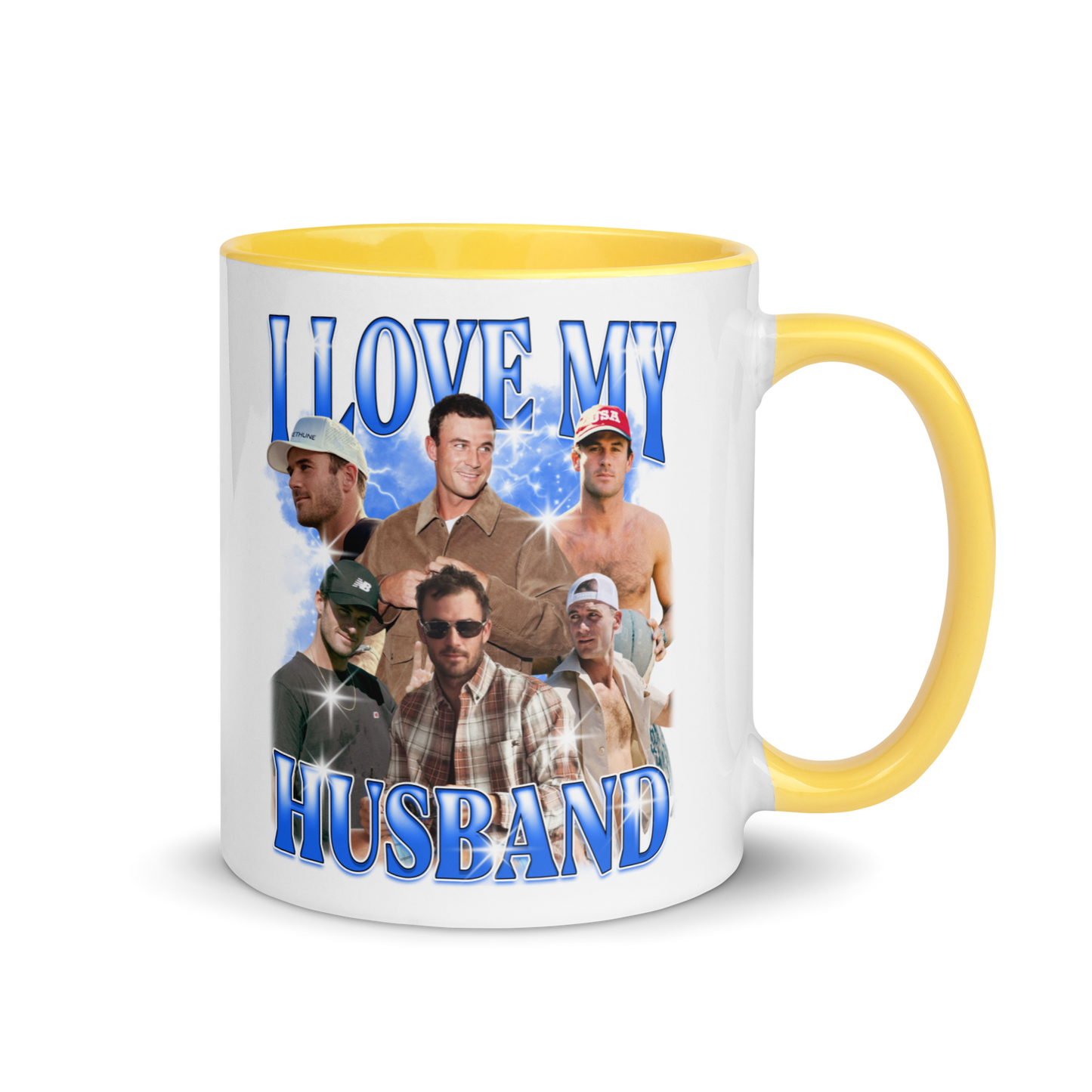 CUSTOM I Love My Husband Photo Bootleg Mug