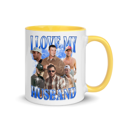 CUSTOM I Love My Husband Photo Bootleg Mug