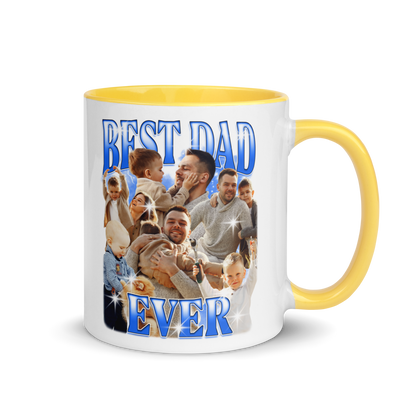 CUSTOM Best Dad Ever Photo Bootleg Mug