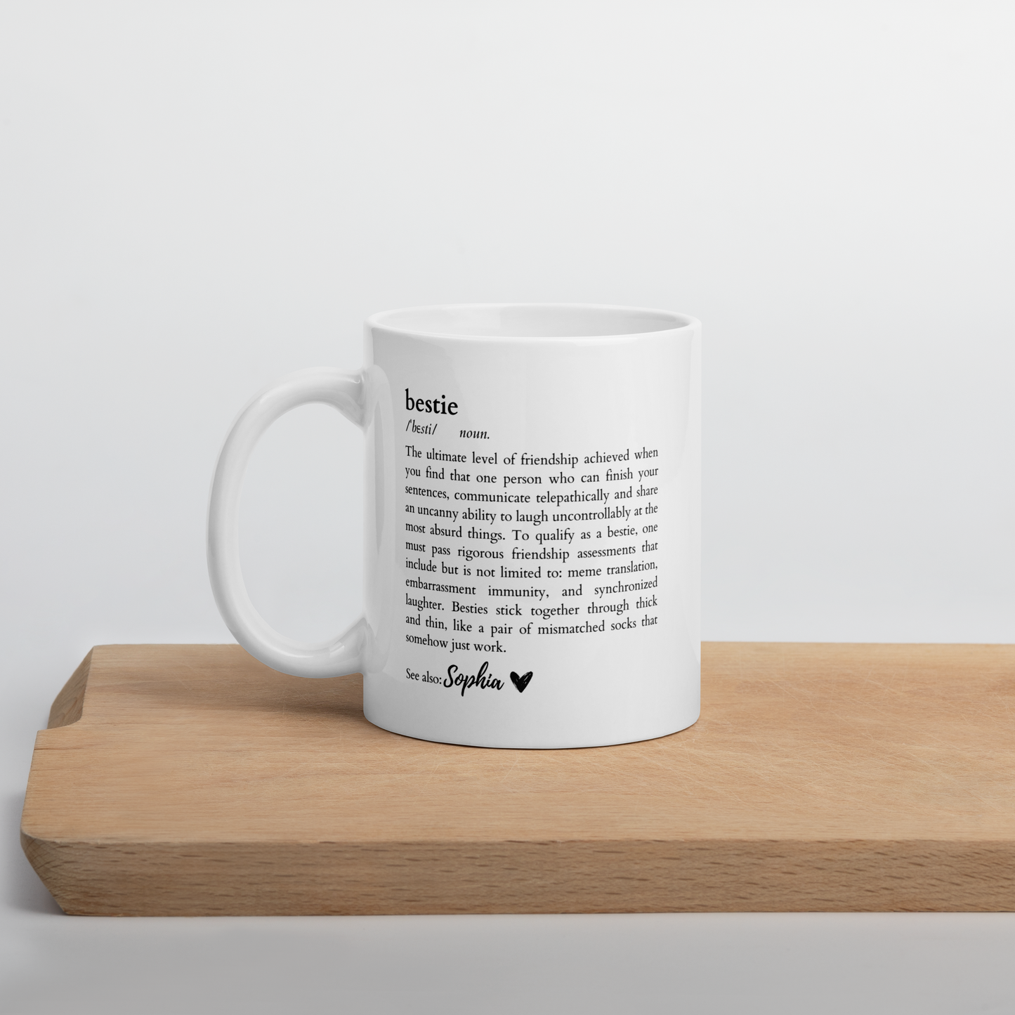 CUSTOM NAME Bestie Dictionary Mug