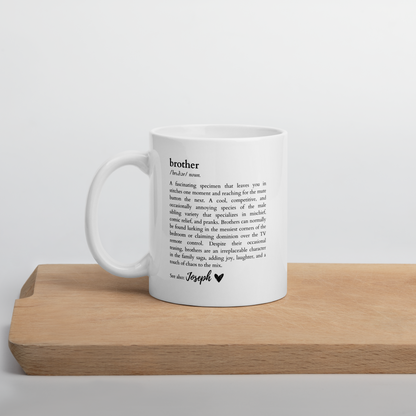 CUSTOM NAME Brother Dictionary Mug