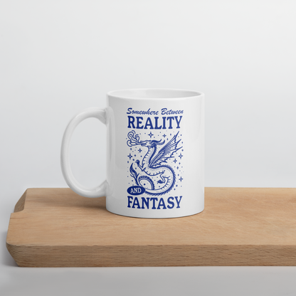 Somewhere Between Reality and Fantasy Mug