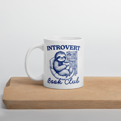 Introvert Book Club Mug