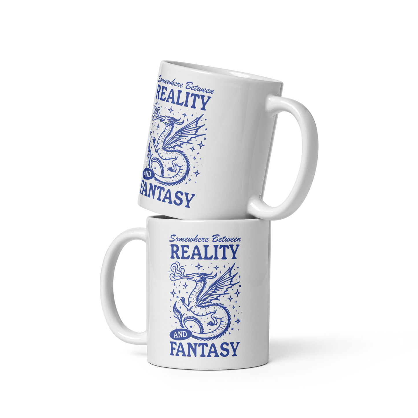 Somewhere Between Reality and Fantasy Mug