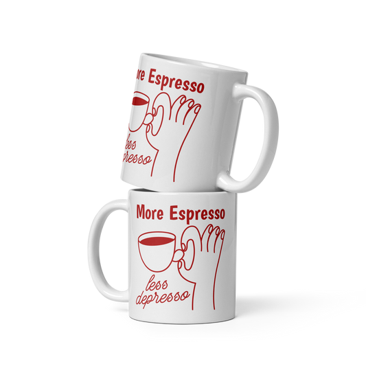 More Espresso Less Depresso Mug