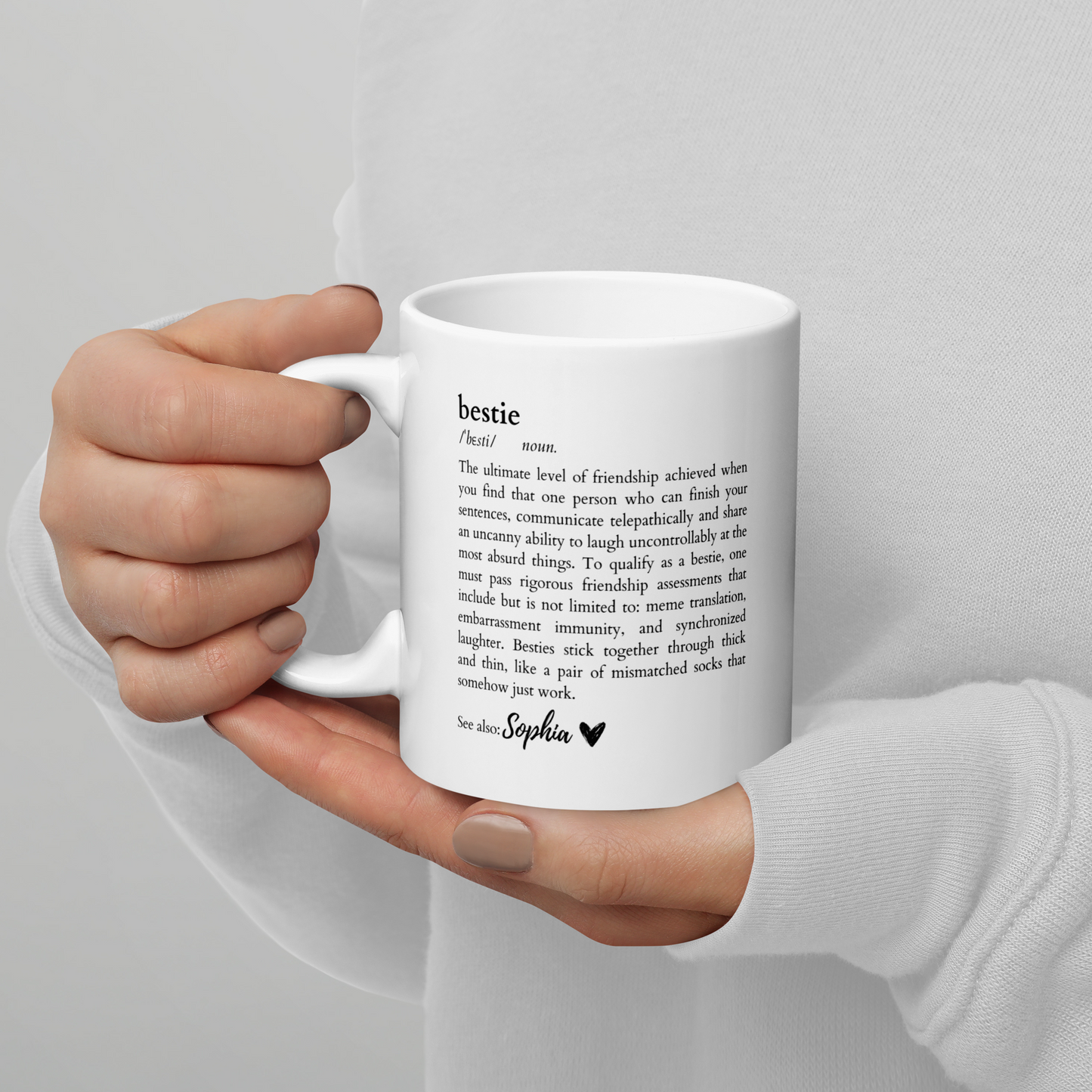 CUSTOM NAME Bestie Dictionary Mug