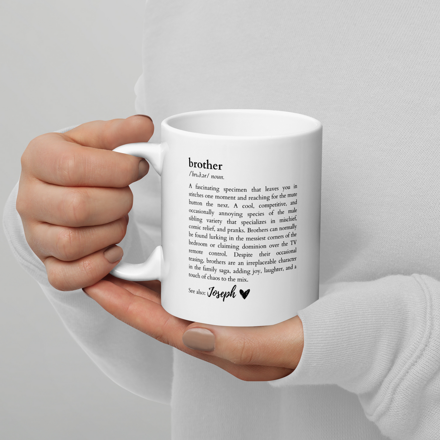 CUSTOM NAME Brother Dictionary Mug