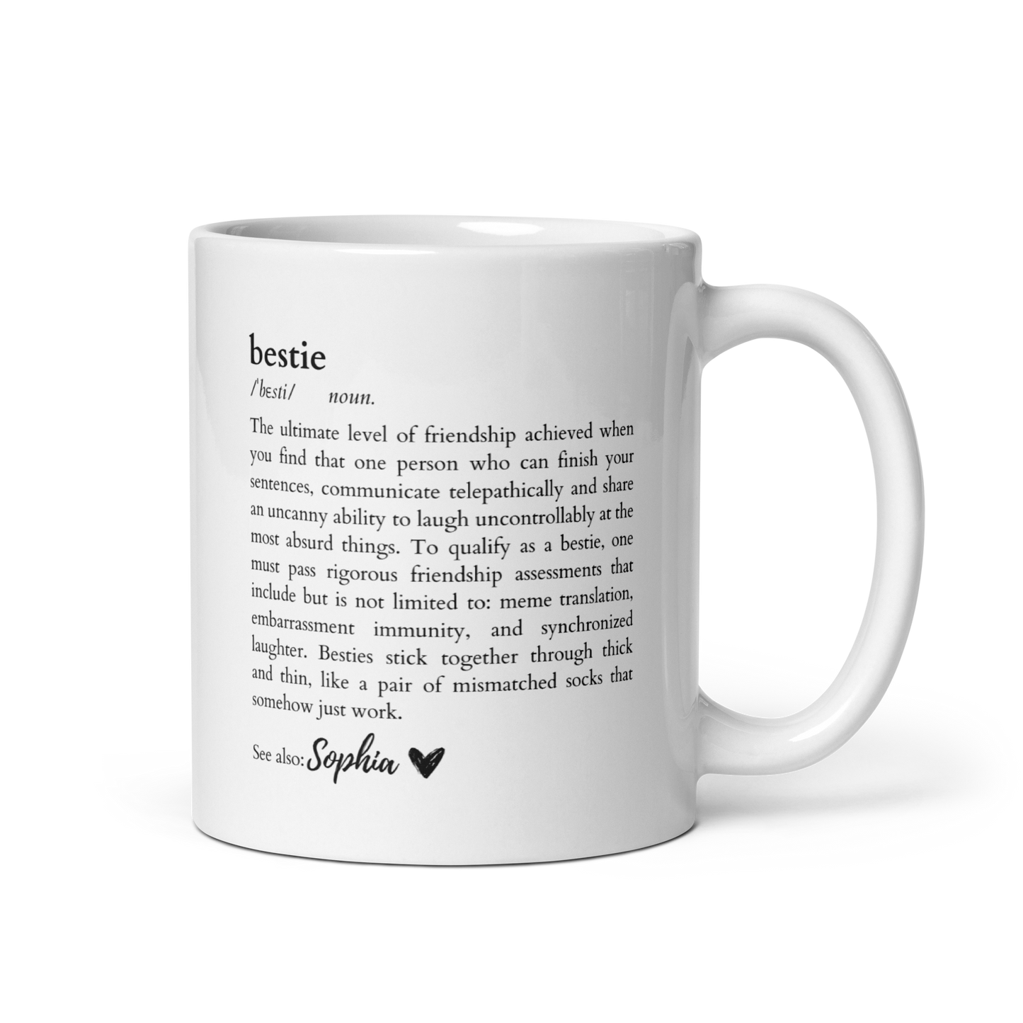 CUSTOM NAME Bestie Dictionary Mug