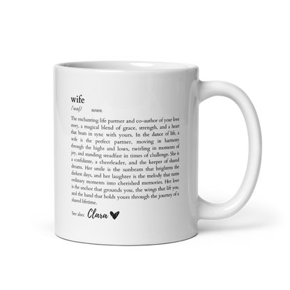 CUSTOM NAME Wife Dictionary Mug