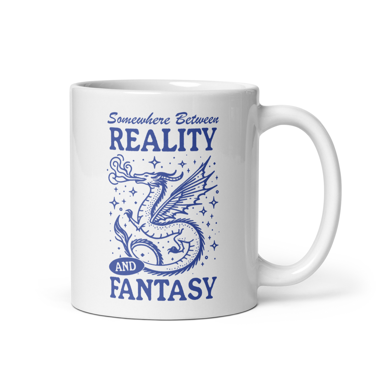 Somewhere Between Reality and Fantasy Mug