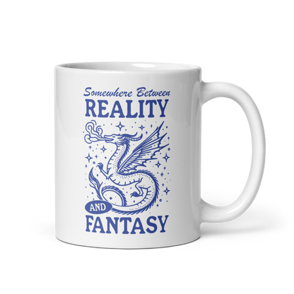 Somewhere Between Reality and Fantasy Mug