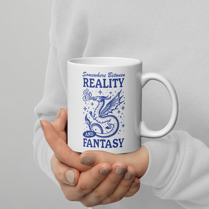 Somewhere Between Reality and Fantasy Mug