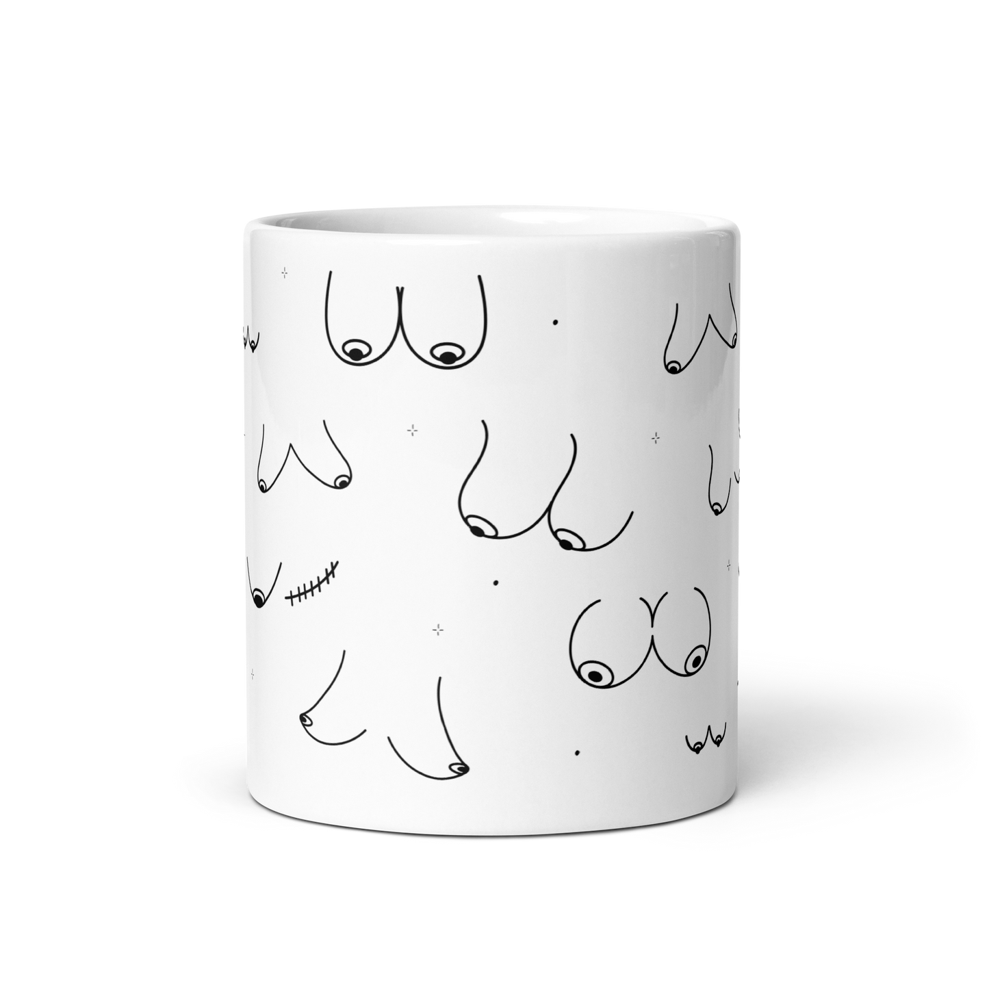 Boobies Line Art Mug