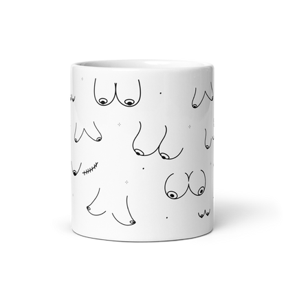 Boobies Line Art Mug