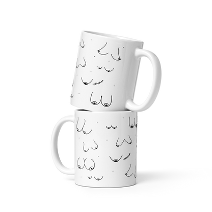 Boobies Line Art Mug