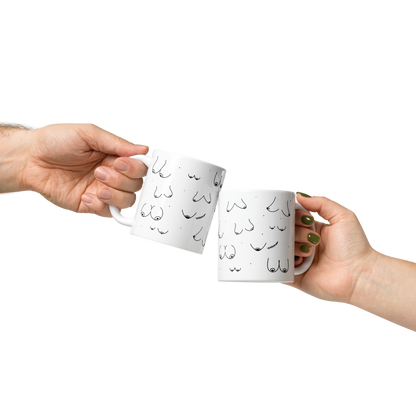 Boobies Line Art Mug