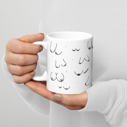 Boobies Line Art Mug