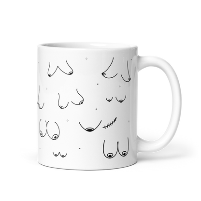 Boobies Line Art Mug