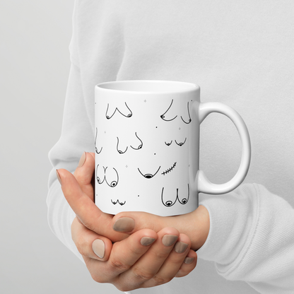 Boobies Line Art Mug