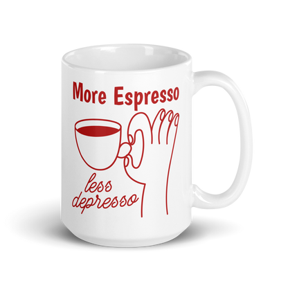 More Espresso Less Depresso Mug