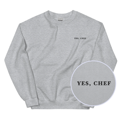 Yes Chef The Bear Embroidered Sweatshirt