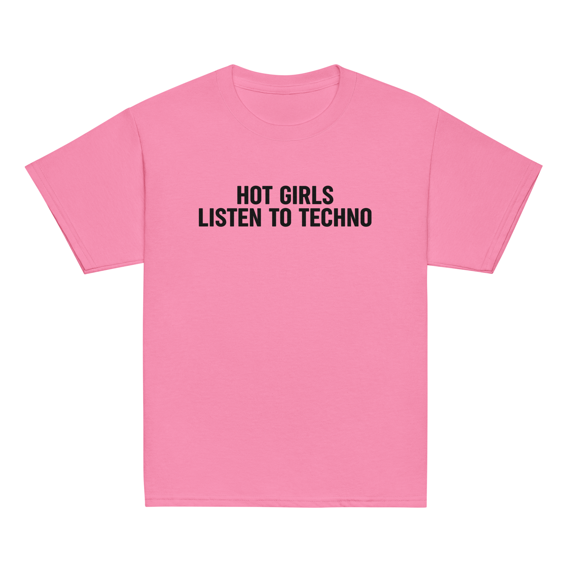Hot Girls Listen to Techno Baby Tee – girlgangshop