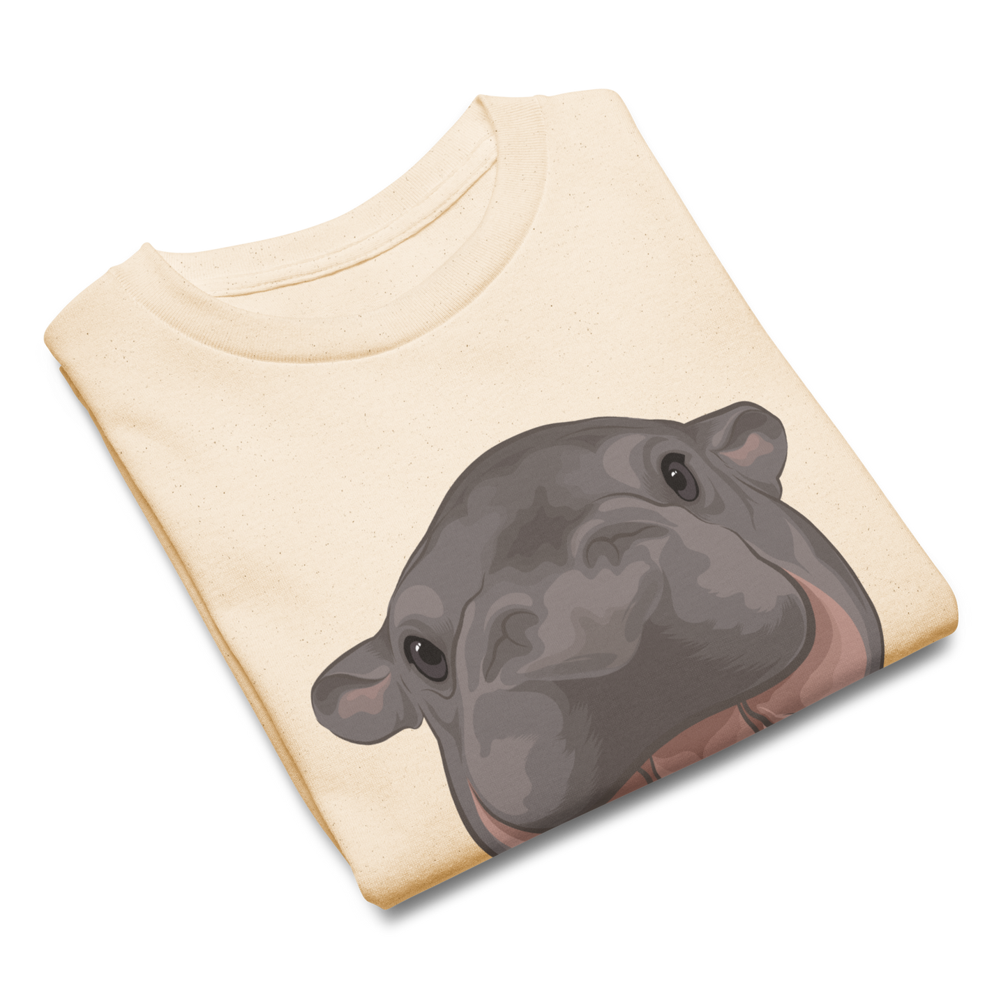 Moo Deng Illustration Baby Tee